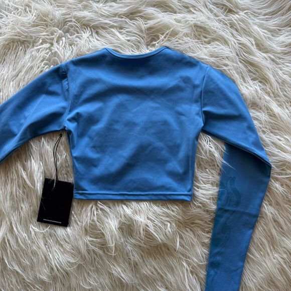 Civil Regime No Tomorrow Sofie Crop Tee Blue Size XS - Picture 6 of 11